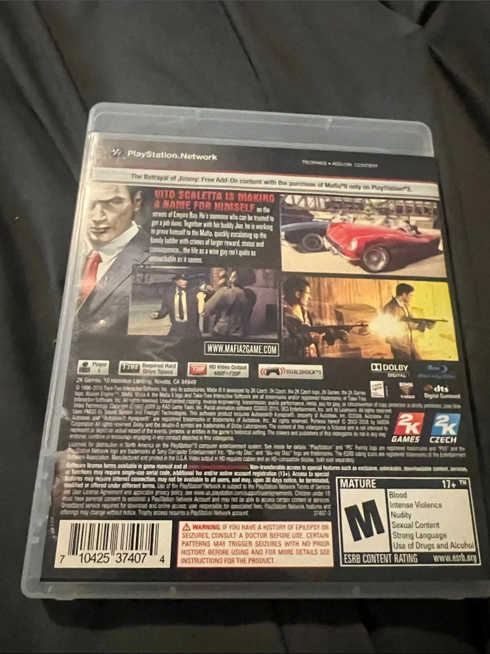 Sony PS3 Uncharted 2: Among Thieves - Blue & Red Cover